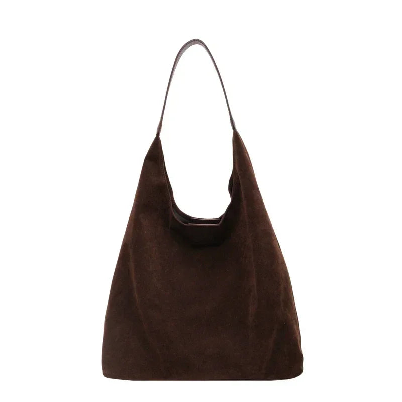 Vintage Suede Shoulder Bag